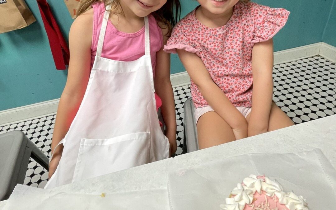 Pretty in Pink…right down to the frosting at Foodie Kids Austin TX