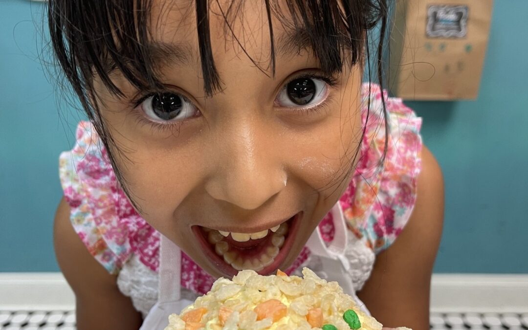 Fried Rice Cupcakes at Foodie Kids Cooking Camp